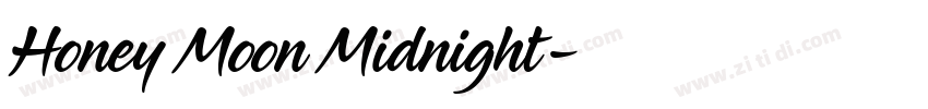 Honey Moon Midnight字体转换